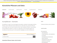 Tablet Screenshot of kuenstlichepflanzen.com